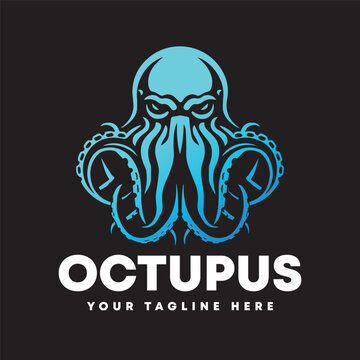 Octopus Logo Design Minimal Modern Octopus Logo Design