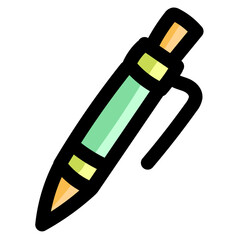 pen filled outline icon style