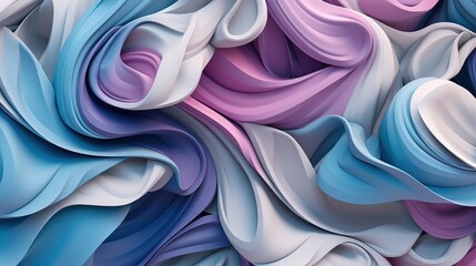 Abstract background with waves. AI generated art illustration.
