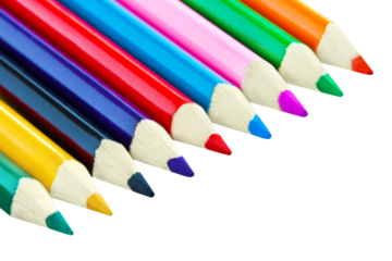 Buntstifte aus Holz und Hintergrund transparent PNG cut out