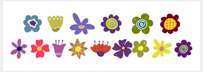Flower icon isolated. Eco clipart. Cartoon nature. Vector stock illustration. EPS 10