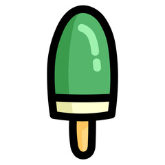 ice pop filled outline icon style