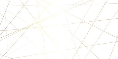 Abstract luxury golden geometric random chaotic lines with many squares and triangles shape background.