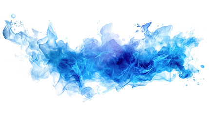Blue fire isolated