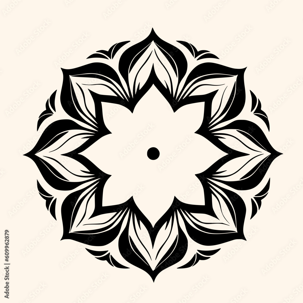 Sticker mandalas vector for logo or icon,clip art, drawing elegant minimalist style,abstract style illustrat