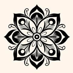 Mandalas vector for logo or icon,clip art, drawing Elegant minimalist style,abstract style Illustration