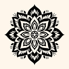Mandalas vector for logo or icon,clip art, drawing Elegant minimalist style,abstract style Illustration
