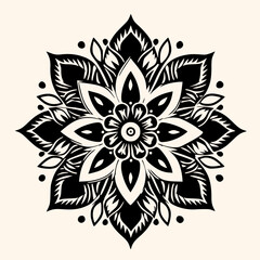 Mandalas vector for logo or icon,clip art, drawing Elegant minimalist style,abstract style Illustration
