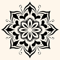 Fototapeta premium Mandalas vector for logo or icon,clip art, drawing Elegant minimalist style,abstract style Illustration