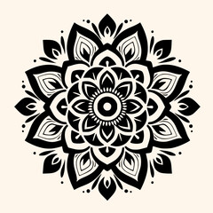 Mandalas vector for logo or icon,clip art, drawing Elegant minimalist style,abstract style Illustration