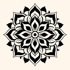 Mandalas vector for logo or icon,clip art, drawing Elegant minimalist style,abstract style Illustration