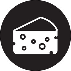 cheese glyph icon