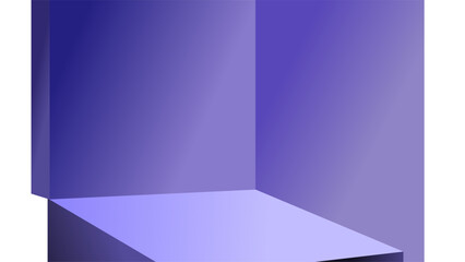 Purple room and platform 3d model