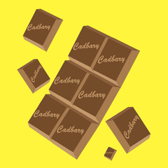 Vector illustration chocolate icon suitable for your design