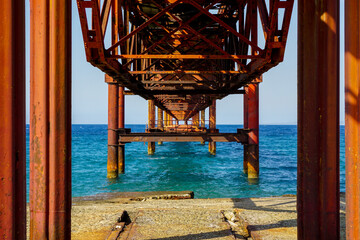 3 April 2023 Nicosia Cyprus. Ancient Copper mine and harbour in Nicosia Cyprus