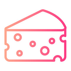 cheese gradient icon