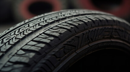 close up of tire
