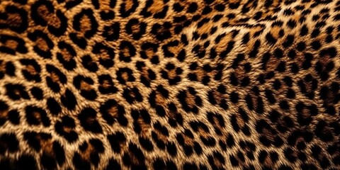Animal print textile texture. Leopard fur background