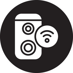 stereo glyph icon