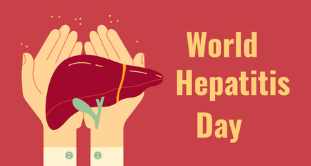 Vector illustration on the theme of World Hepatitis Day observed each year on July 28th.
