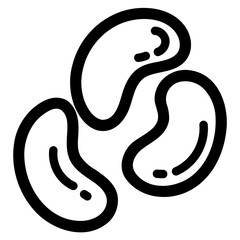 Obraz premium jelly beans line icon style