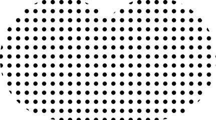 Trendy vector minimalist geometric basic dots cloud element. Shape abstract figure bauhaus form. Retro style texture illustration. Modern design poster, cover, card design