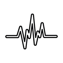 heart beat icon, heart vector, beat illustration