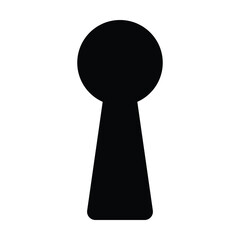 keyhole icon, key vector, safe illustration