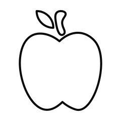 apple icon, juicy vector, fruit illustration