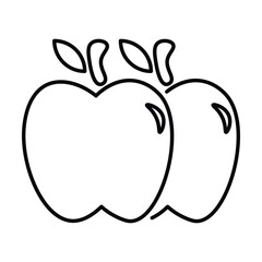 apple icon, juicy vector, fruit illustration