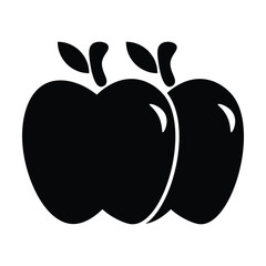 apple icon, juicy vector, fruit illustration