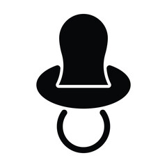 baby pacifier icon, baby vector, pacifier illustration