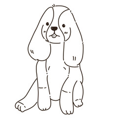 Doodle beagle puppy dog