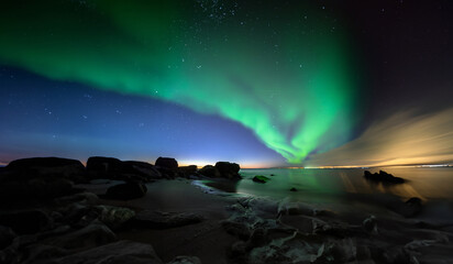 Northern lights in Senja Norway