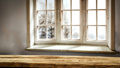 window with shutters, interiorD esk of free space for decoration, wallpaper ,background, blurred old window in old home