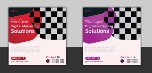 modern business social media design template 