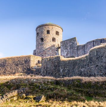 Bohus Fortress, founded on a cliff by the river G&ouml;ta in Sweden.
