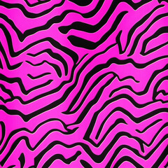 Pink Tiger Stripes Animal Skin Pattern Abstract Zigzag illustration for apparel dress clothes fabric print background

