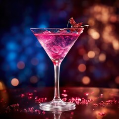 Cosmopolitan Cocktail in Luxury Bar