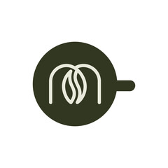 m coffee logo