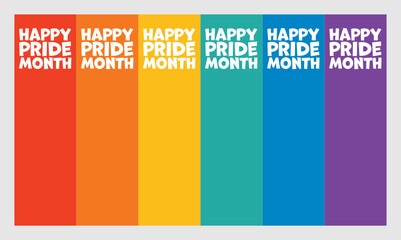 six color for pride month