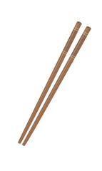 Chopsticks vector illustration. Wooden chopsticks vector. Flat vector in cartoon style isolated on white background.