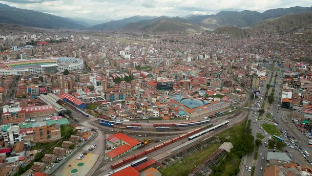 view of the cusco city in peru