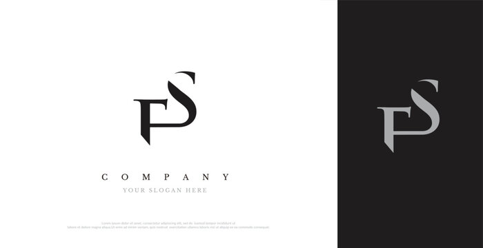 Initial FS Logo Design Vector 