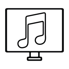 Mobile music player. Phone playing audio. Smartphone player. Phone music player icon