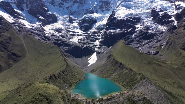 Laguna Humantay en el nevado de Salkantay en Cusco Per&uacute;