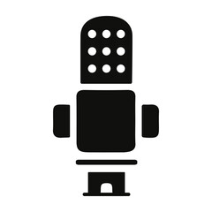 Microphone icon.
