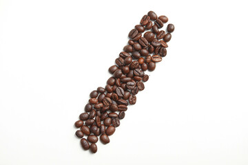 Coffee beans. Isolated on a white background