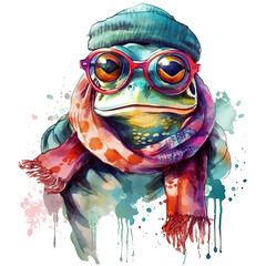Funny Frogs, Frog Images, Fun Fog Clipart, Frogs as People, AI Generated