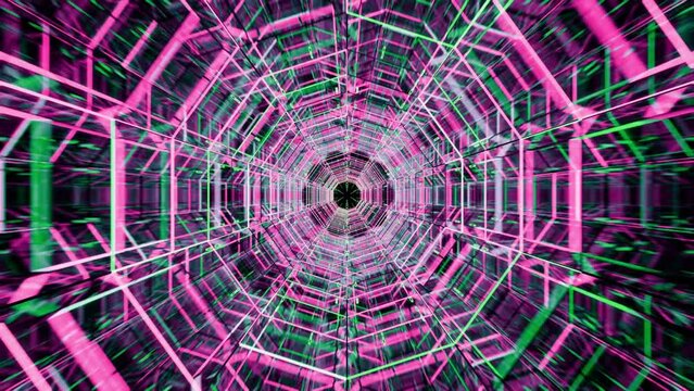 seamless loop Psychedelic 3D 4k kaleidoscope sacred geometry geometric patterns for live concert music video abstract trippy acid trance dmt lsd colorful art. Place for logo